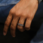 Load image into Gallery viewer, Modern Stitch Ring For Him.
