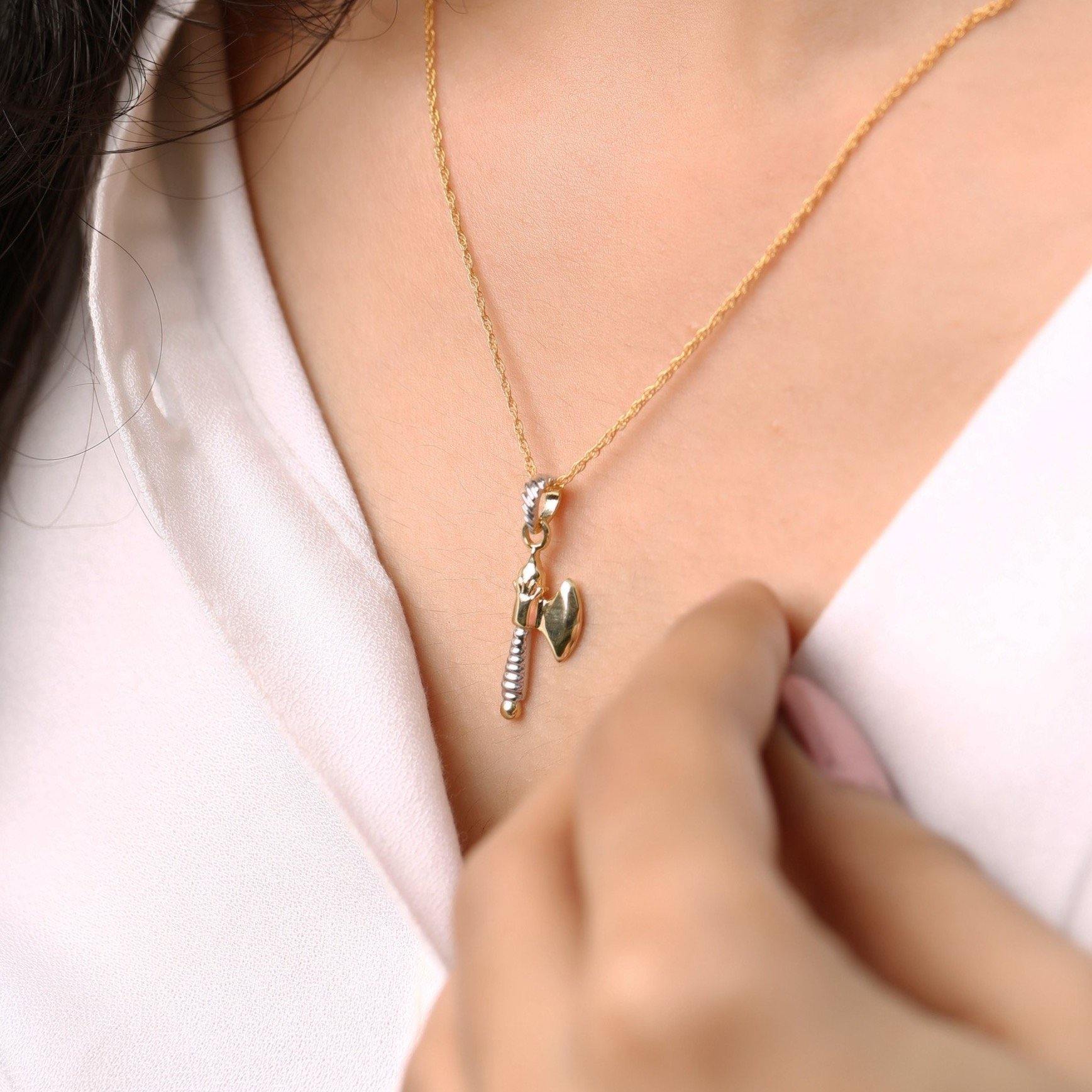 The Dainty Cleaver Pendant.