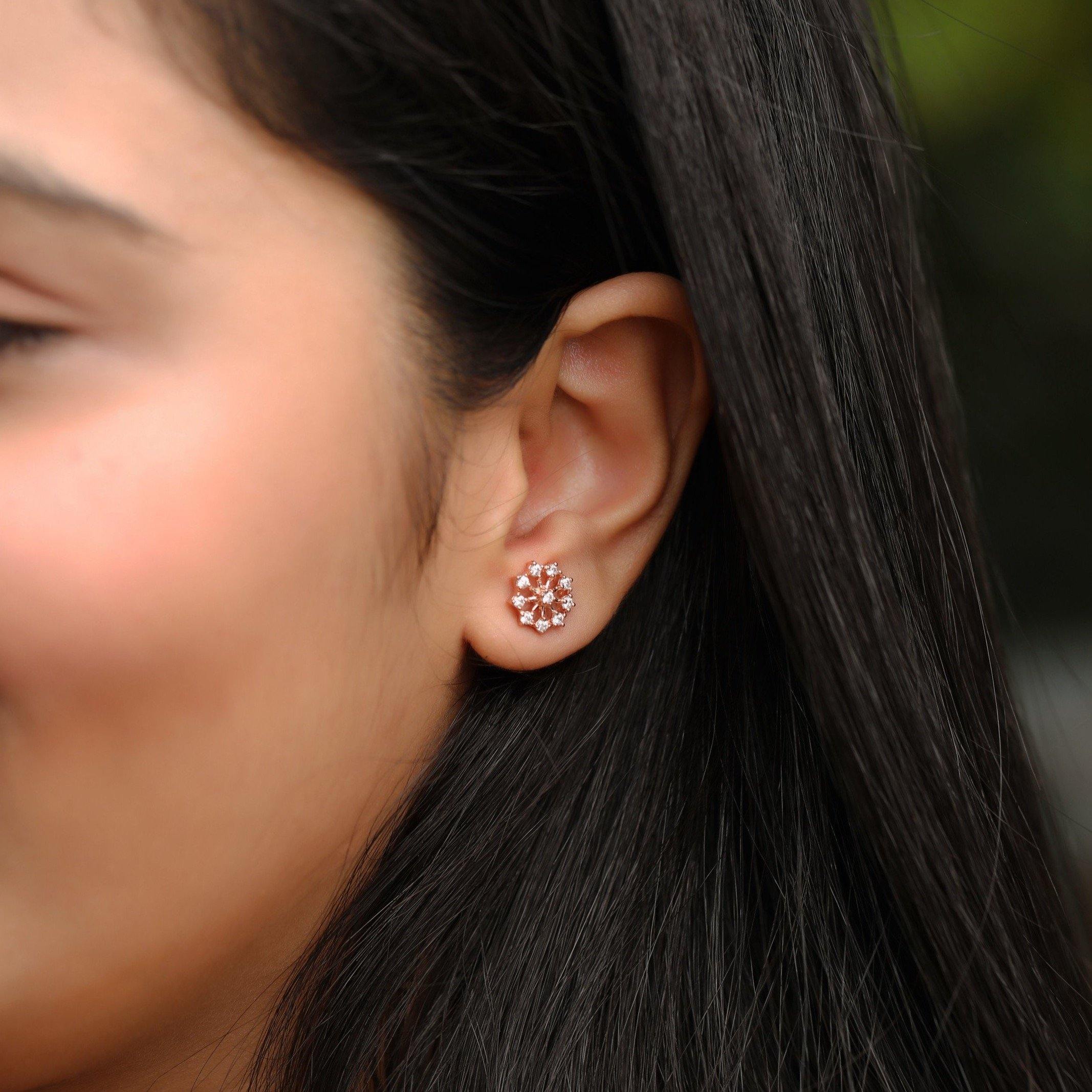 Vintage Sterling Silver Ruby Emerald & Clear Gemstone Dangle Earrings India  | eBay